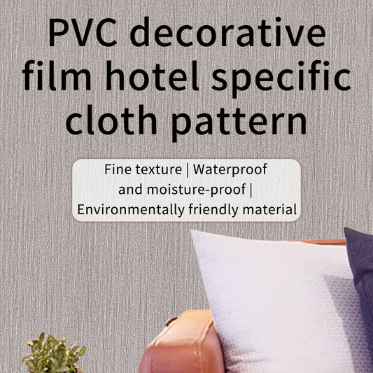 Environmentally friendly PVC decorative film, creating a high-end texture for hotels, available in multiple colors and seamless customization according to needs